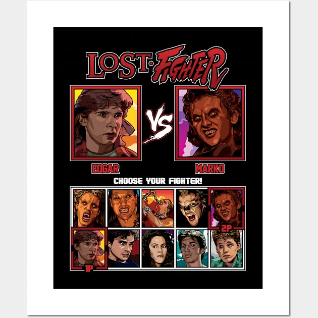 Lost Boys Fighter - Edgar Frog vs Marko Wall Art by RetroReview